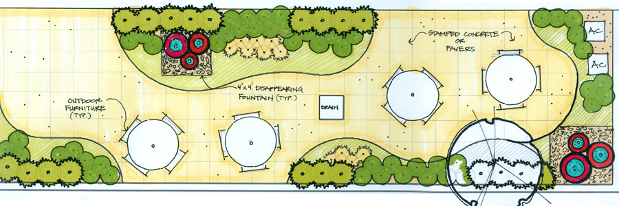 NW courtyard concept